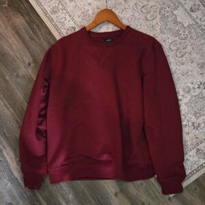 Classic fit Burgundy Men's Sweater Med. Cotton EUC worn maybe twice